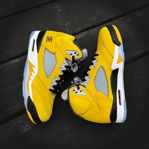 Yellow and Black Sneakers